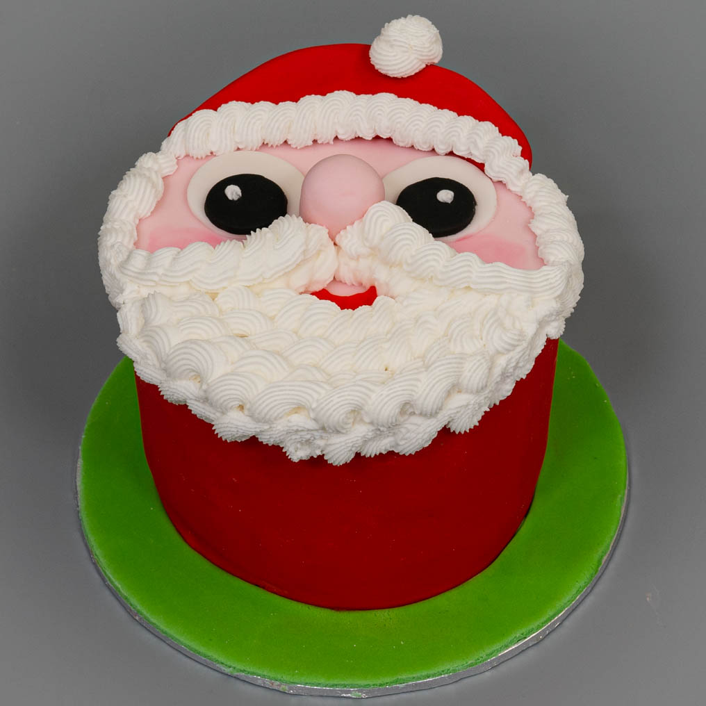 easy quick simple santa claus christmas xmas themed cake decorating  tutorial video at home | cake, video recording, tutorial | easy quick  simple santa claus christmas xmas themed cake decorating tutorial video