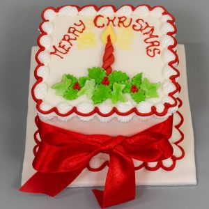 Rich Fruit Christmas Cake Candle Design