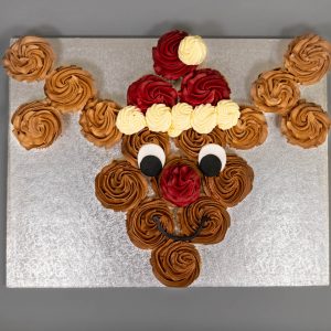 Christmas Pull Apart Cupcakes As Rudolph