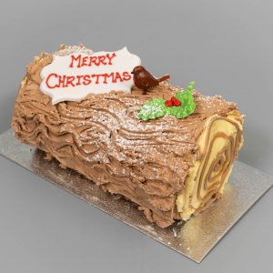 Christmas Chocolate Log - single