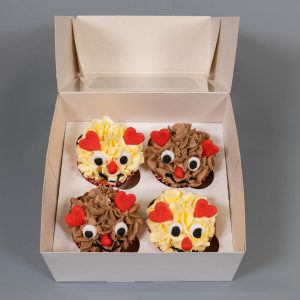Cupcakes as Valentine Love Monsters